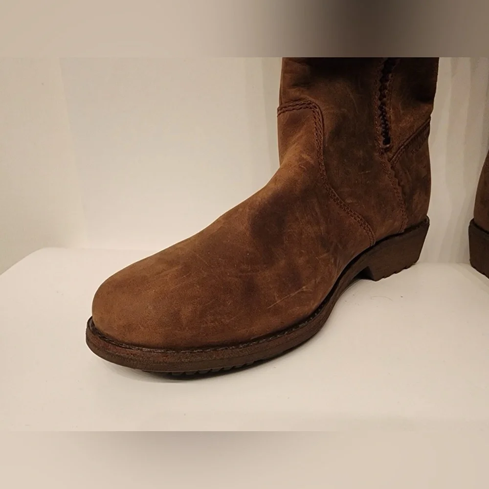Teva Ellery Tall Waterproof Women’s Brown Leather Boots Size 6